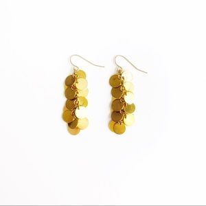 Antiqued Gold Toned Dangling Earrings